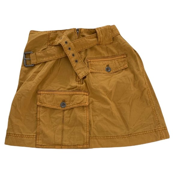 Free People Erika Utility Mini Skirt Honey Babe Size 2 - Picture 6 of 9